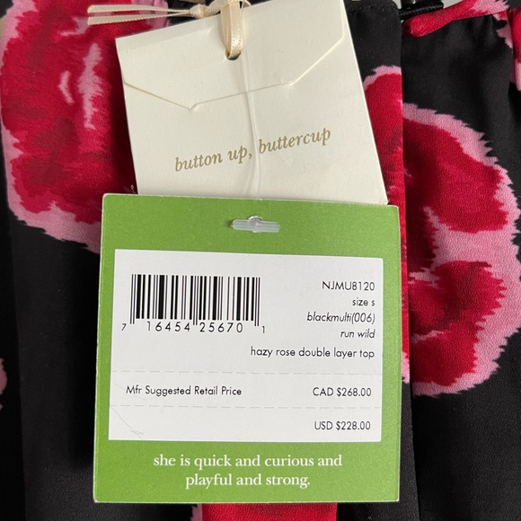 KATE SPADE SIZE SMALL BLOUSE - Picture 3 of 3